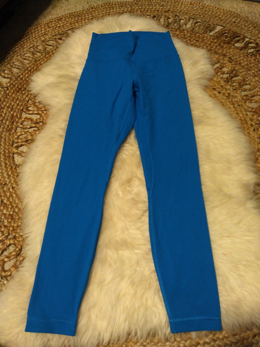 lululemon athletica Bright Blue High-Rise Leggings Size 4 -25"